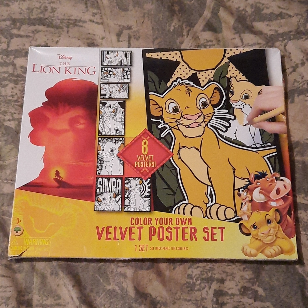 Velvet Poster Set Look Lion King (K7)